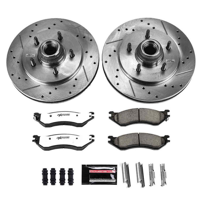 Power Stop K1878-36 Z36 Severe-Duty Truck And Tow 1-Click Brake Kit (Front) for 1997-2000 Ford Expedition - product image