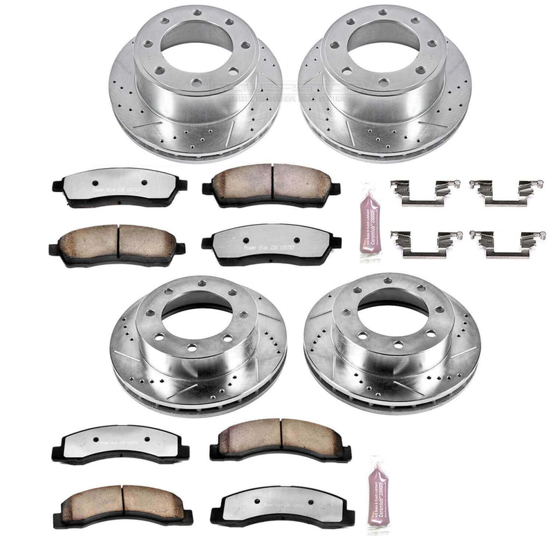 Power Stop K1886-36 Z36 Severe-Duty Truck And Tow 1-Click Brake Kit (Front And Rear) for 1999 Ford F-350 Super Duty 4 Wheel Drive product image