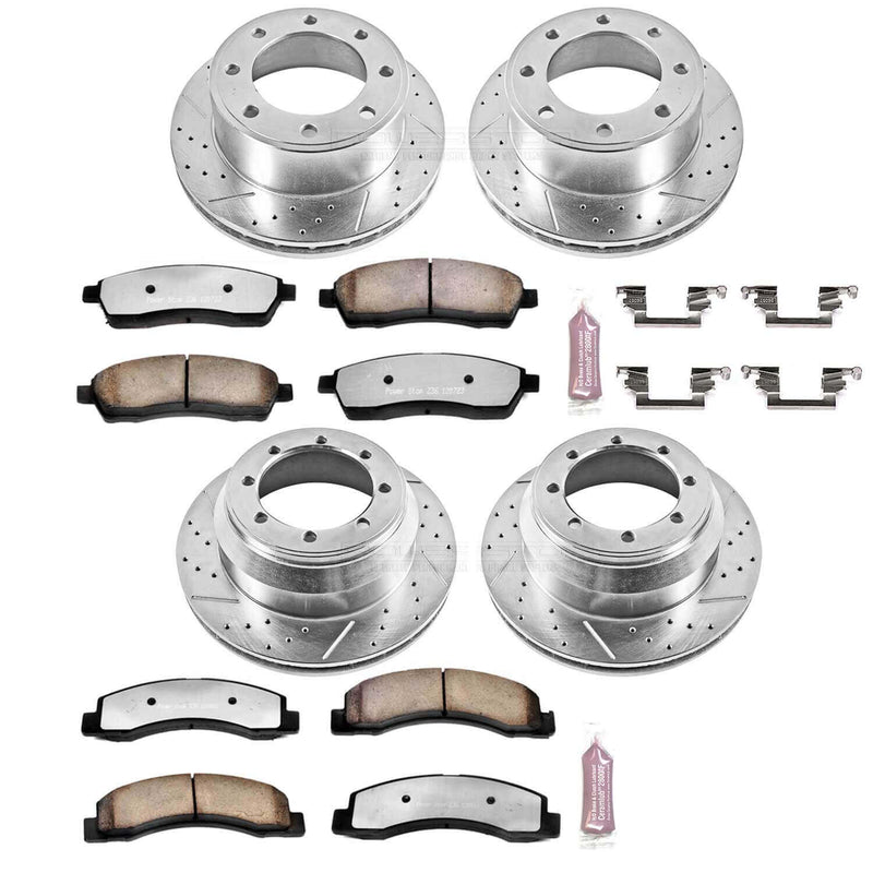 Power Stop K1887-36 Z36 Severe-Duty Truck And Tow 1-Click Brake Kit (Front And Rear) for 1999 Ford F-250 Super Duty 4 Wheel Drive product image