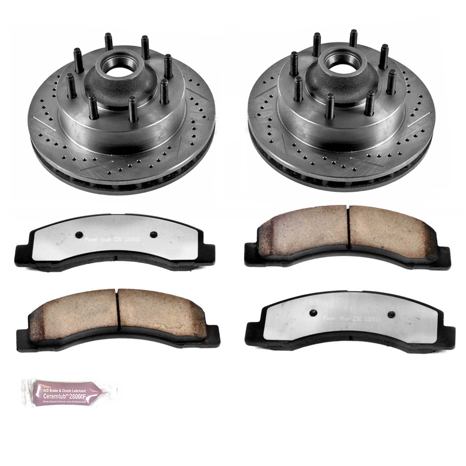Power Stop K1891-36 Z36 Severe-Duty Truck And Tow 1-Click Brake Kit (Front) for 1999-2002 Ford F-250 Super Duty product image