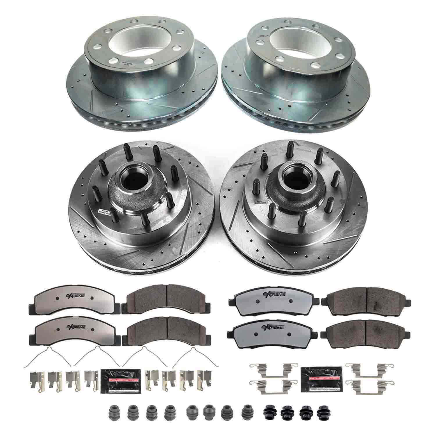 Power Stop K1892-36 Z36 Severe-Duty Truck And Tow 1-Click Brake Kit (Front And Rear) for 1999-2001 Ford F-250 Super Duty Rear Wheel Drive 2-WHEEL ABS product image