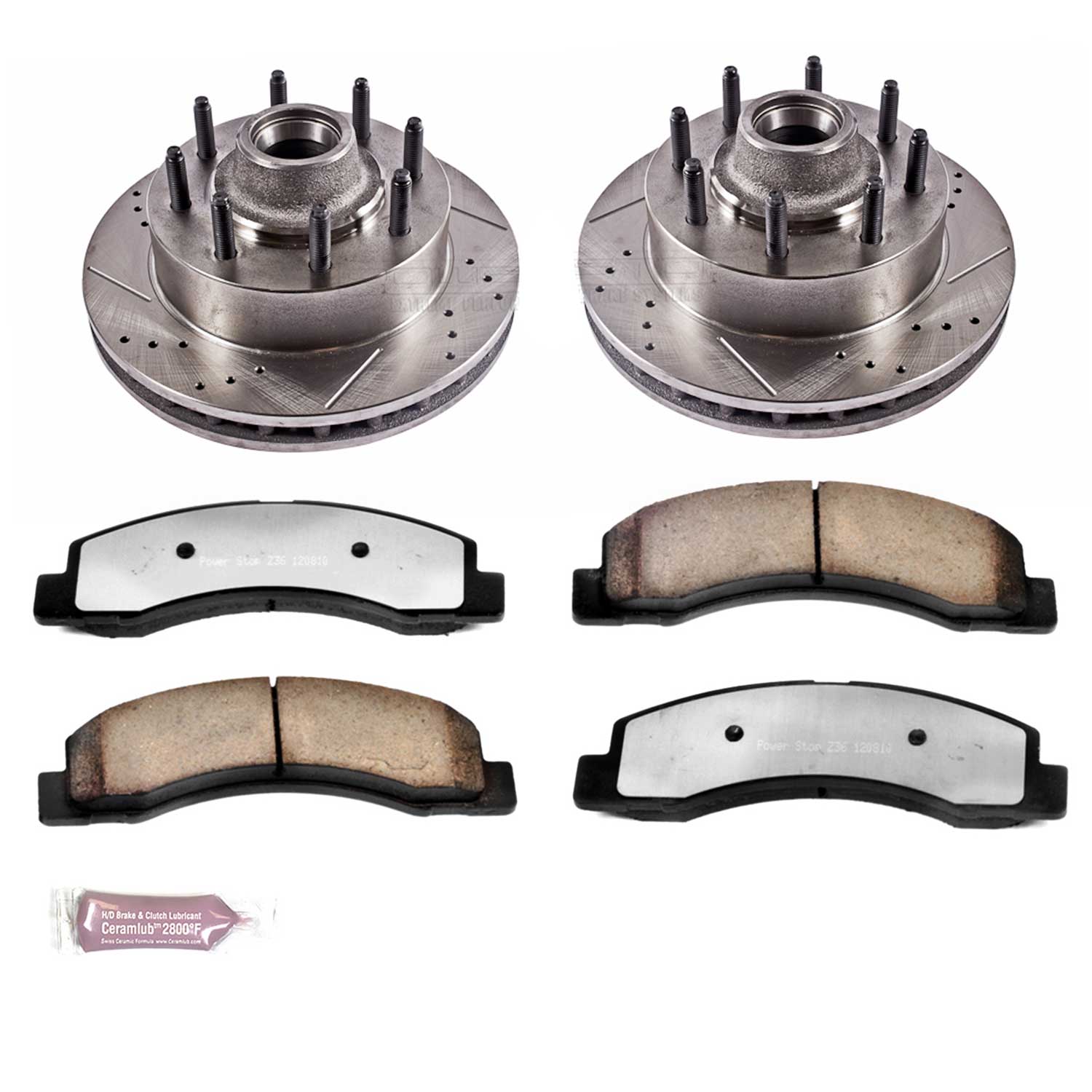 Power Stop K1893-36 Z36 Severe-Duty Truck And Tow 1-Click Brake Kit (Front) for 1999-2002 Ford Excursion product image