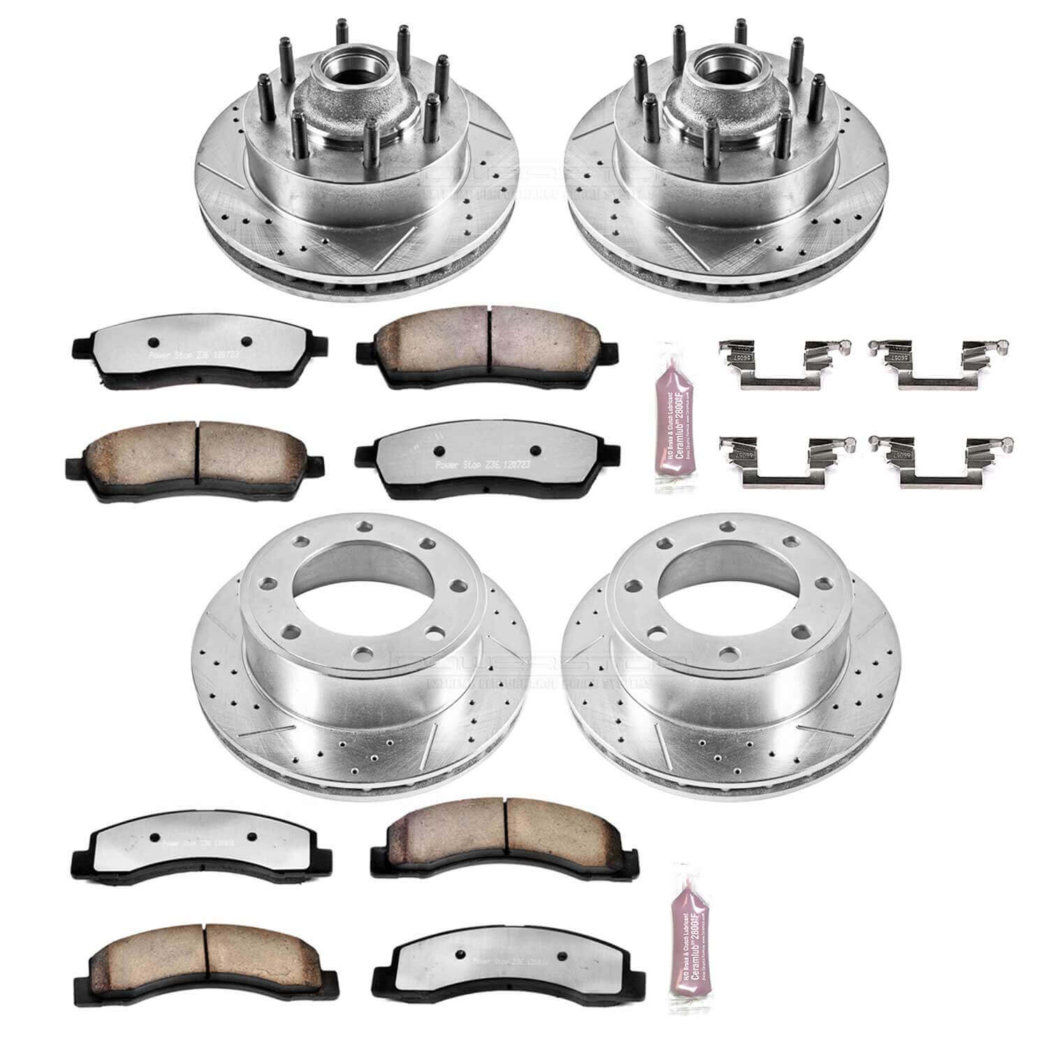 Power Stop K1894-36 Z36 Severe-Duty Truck And Tow 1-Click Brake Kit (Front And Rear) for 2000-2002 Ford Excursion Rear Wheel Drive - product image