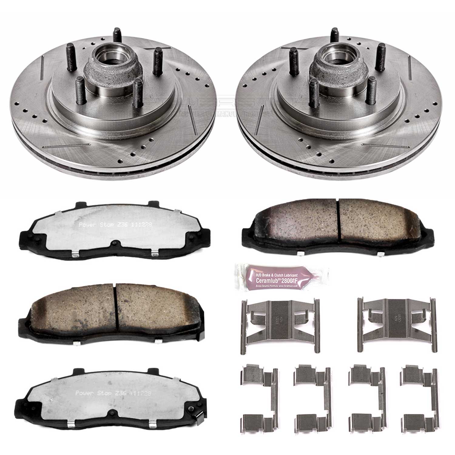 Power Stop K1914-36 Z36 Severe-Duty Truck And Tow 1-Click Brake Kit (Front) for 2000-2004 Ford F-150 product image