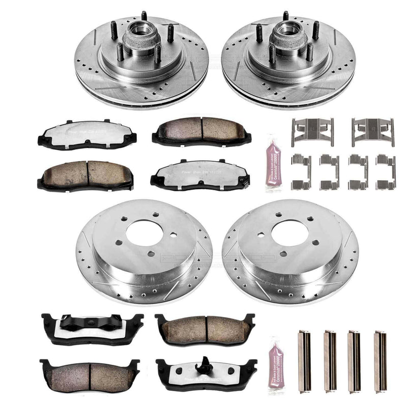 Power Stop K1915-36 Z36 Severe-Duty Truck And Tow 1-Click Brake Kit (Front And Rear) for 2000-2004 Ford F-150 product image