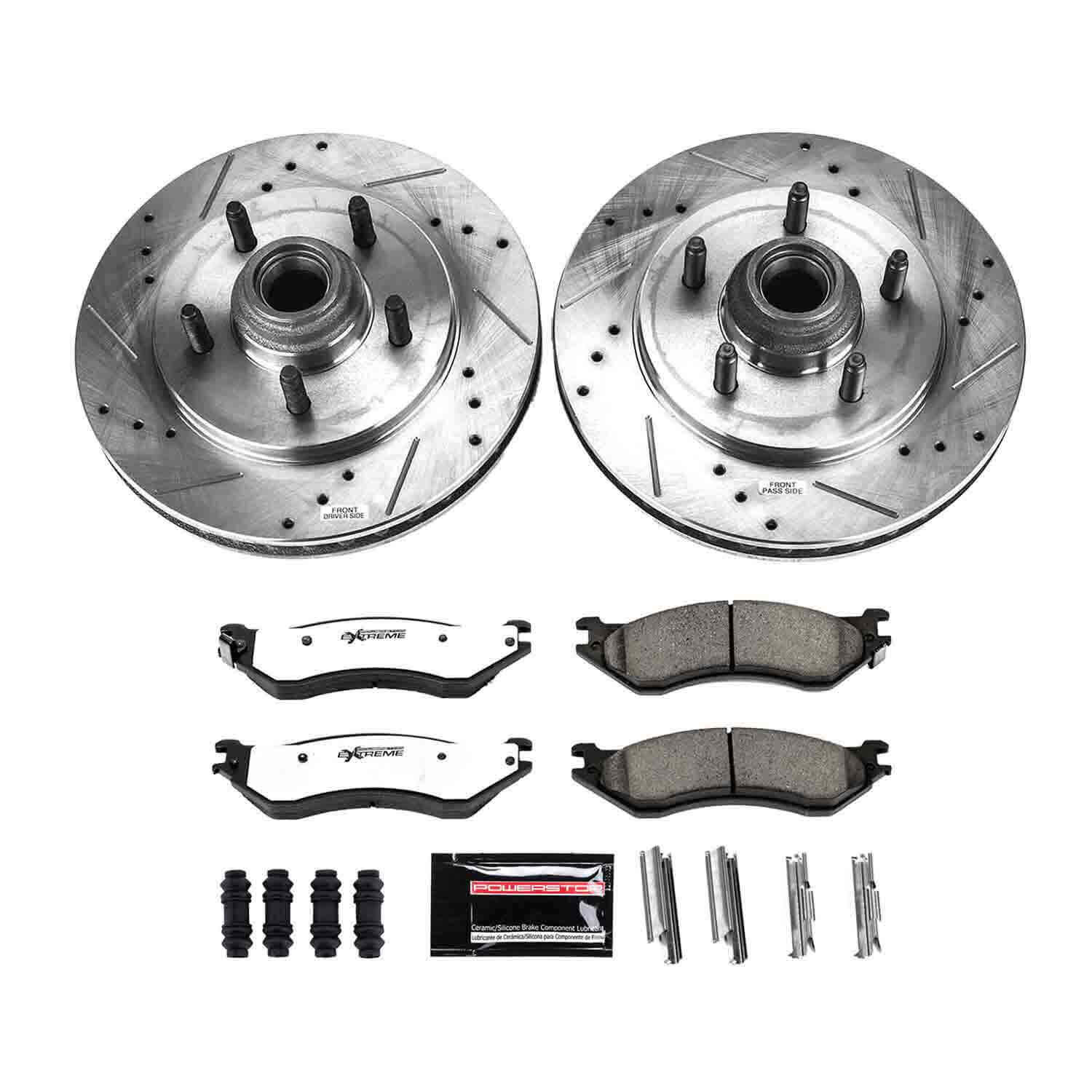 Power Stop K1916-36 Z36 Severe-Duty Truck And Tow 1-Click Brake Kit - 14 mm Studs (Front) for 2000-2004 Ford Expedition - product image