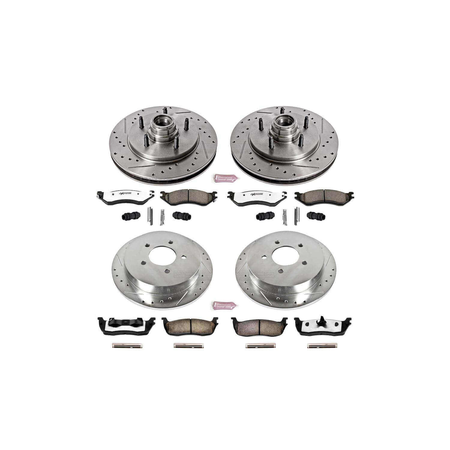Power Stop K1919-36 Z36 Severe-Duty Truck And Tow 1-Click Brake Kit (Front And Rear) for 2000-2004 Ford Expedition - product image