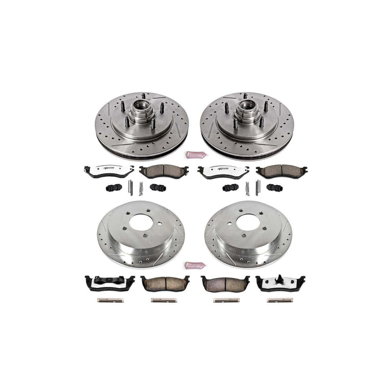 Power Stop K1919-36 Z36 Severe-Duty Truck And Tow 1-Click Brake Kit (Front And Rear) for 2000-2004 Ford Expedition - product image
