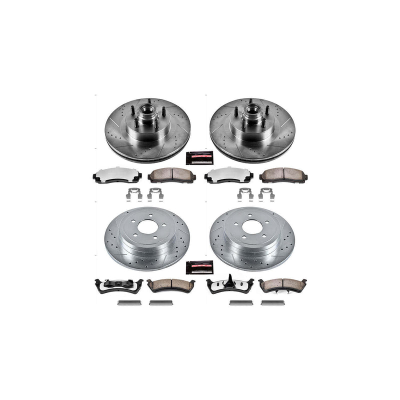 Power Stop K1921-36 Z36 Severe-Duty Truck And Tow 1-Click Front And Rear Brake Kit for 2003 Ford Explorer Sport product image