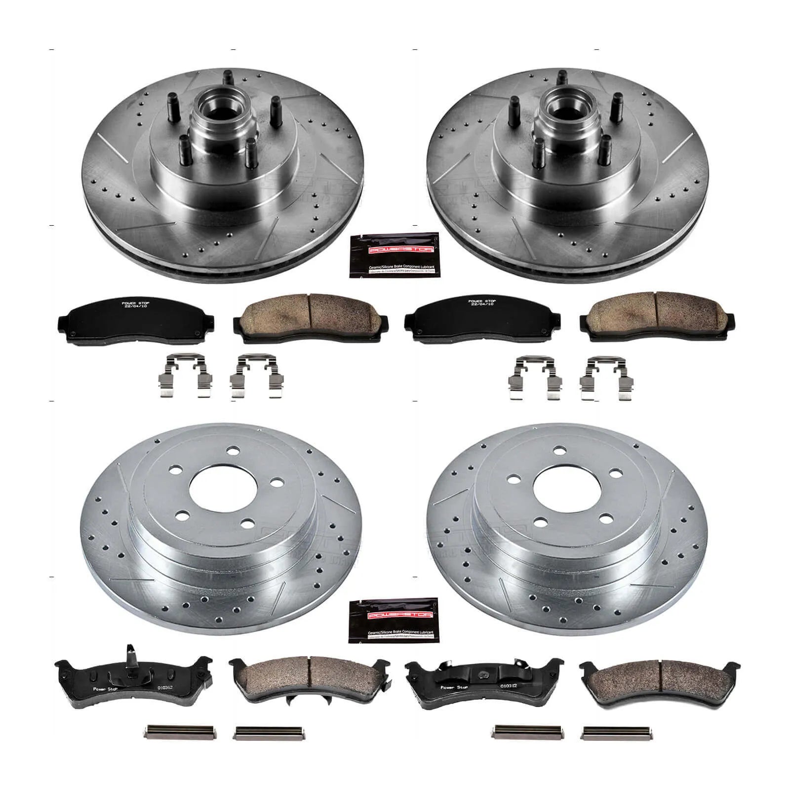 Power Stop K1921 - Z23 Evolution Sport Front And Rear Brake Kit