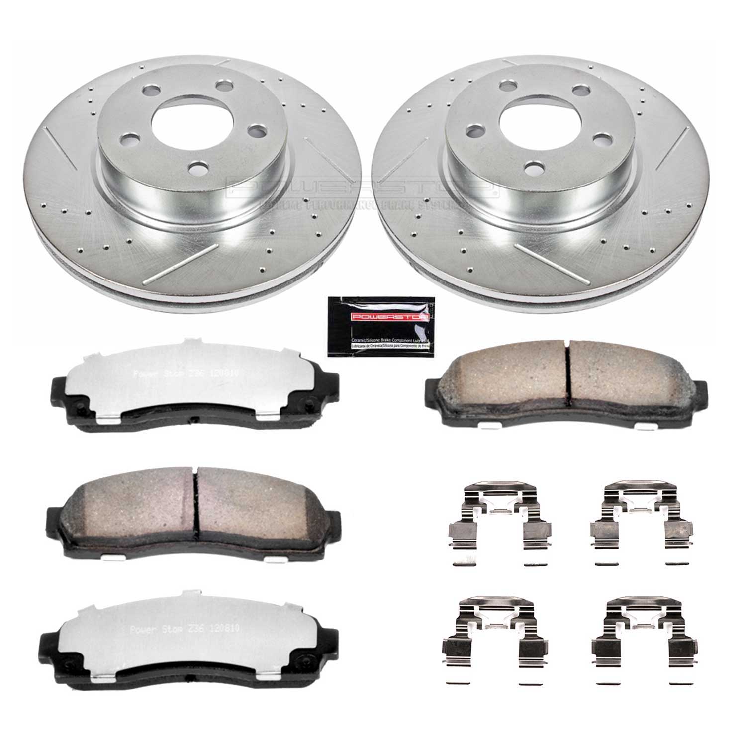 Power Stop K1923-36 Z36 Severe-Duty Truck And Tow 1-Click Brake Kit (Front) for 2001-2011 Ford Explorer Sport 4 product image