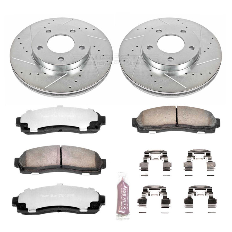 Power Stop K1930-36 Z36 Severe-Duty Truck And Tow 1-Click Brake Kit (Front) for 2001-2007 Ford Escape product image