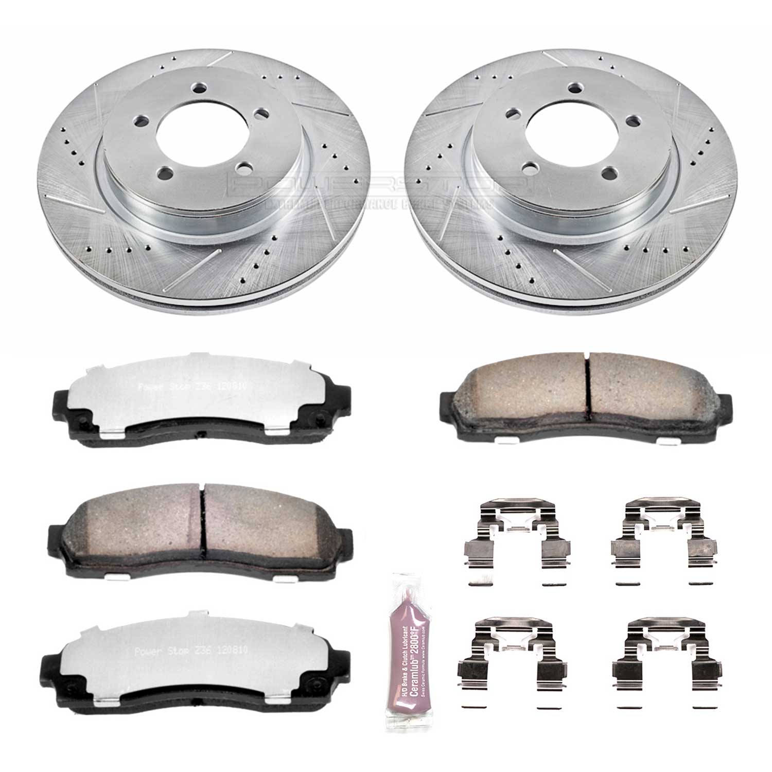 Power Stop K1931-36 Z36 Severe-Duty Truck And Tow 1-Click Brake Kit (Front) for 2002-2005 Ford Explorer product image