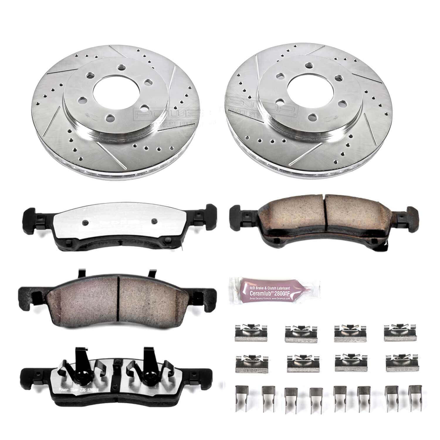 Power Stop K1933-36 Z36 Severe-Duty Truck And Tow 1-Click Brake Kit (Front) for 2002-2006 Ford Expedition 4 product image