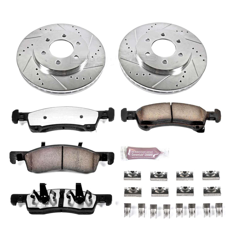Power Stop K1933-36 Z36 Severe-Duty Truck And Tow 1-Click Brake Kit (Front) for 2002-2006 Ford Expedition 4 product image