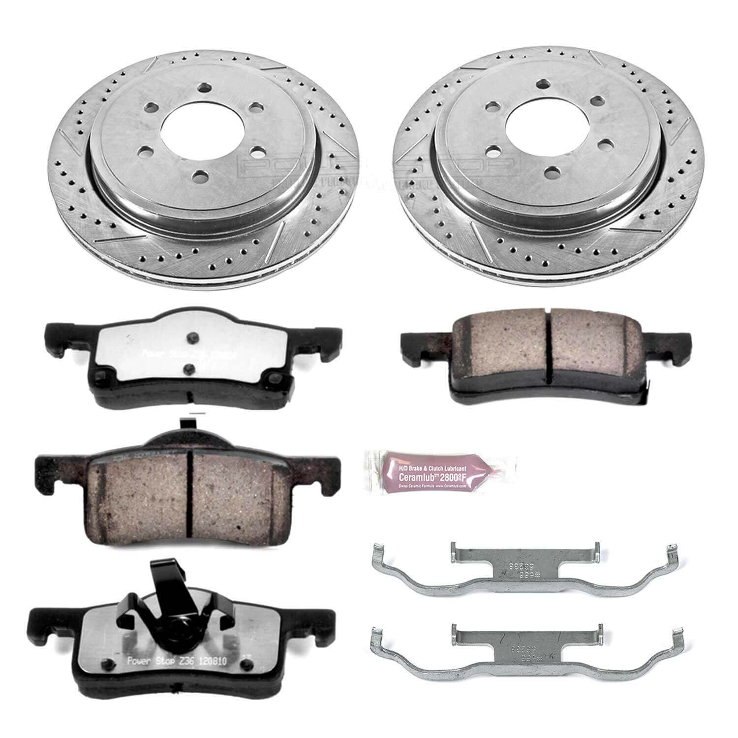 Power Stop K1935-36 Z36 Severe-Duty Truck And Tow 1-Click Brake Kit (Rear) for 2002-2006 Ford Expedition product image