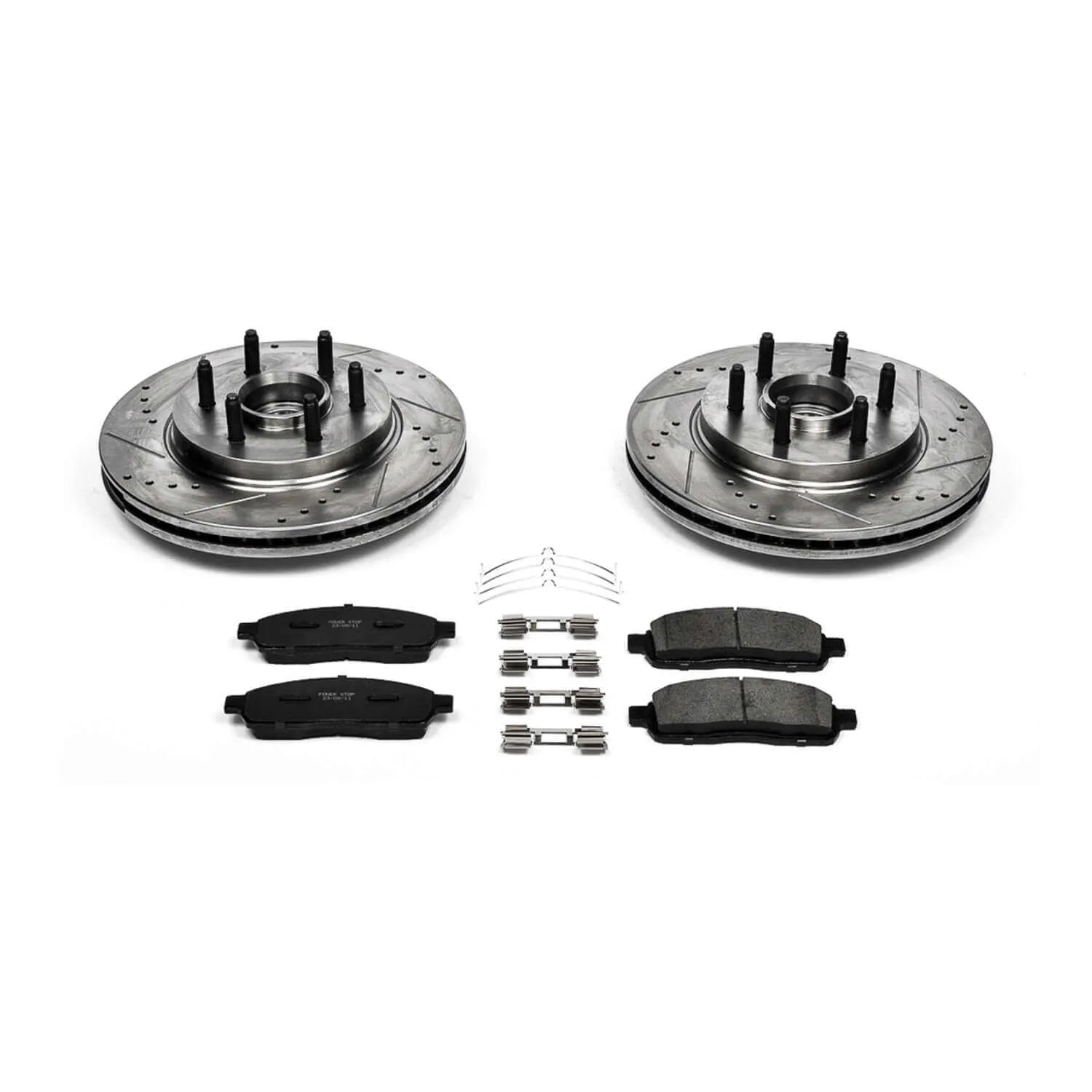 Power Stop K1939 - Z23 Evolution Sport Performance 1-Click Brake Kit With Hardware (Front)