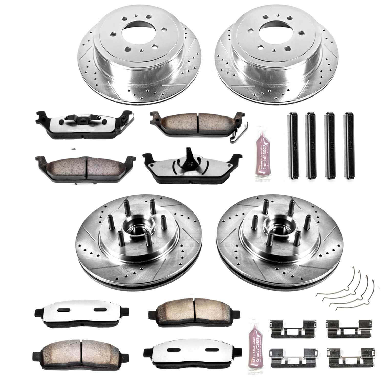 Power Stop K1940-36 Z36 Severe-Duty Truck And Tow 1-Click Brake Kit (Front And Rear) for 2004-2008 Ford F-150 product image
