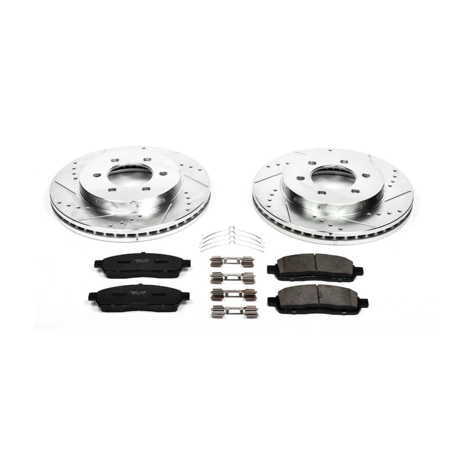 Power Stop K1943 - Z23 Evolution Sport Performance 1-Click Brake Kit With Hardware (Front)