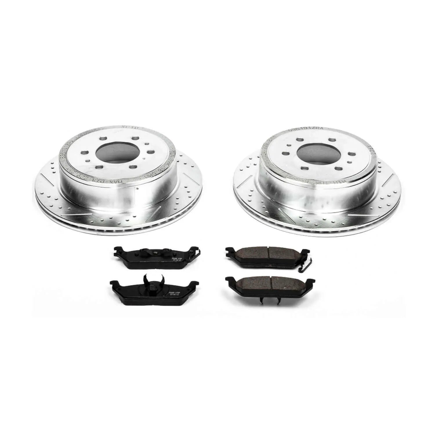 Power Stop K1950 - Z23 Evolution Sport Performance 1-Click Brake Kit With Hardware (Rear)