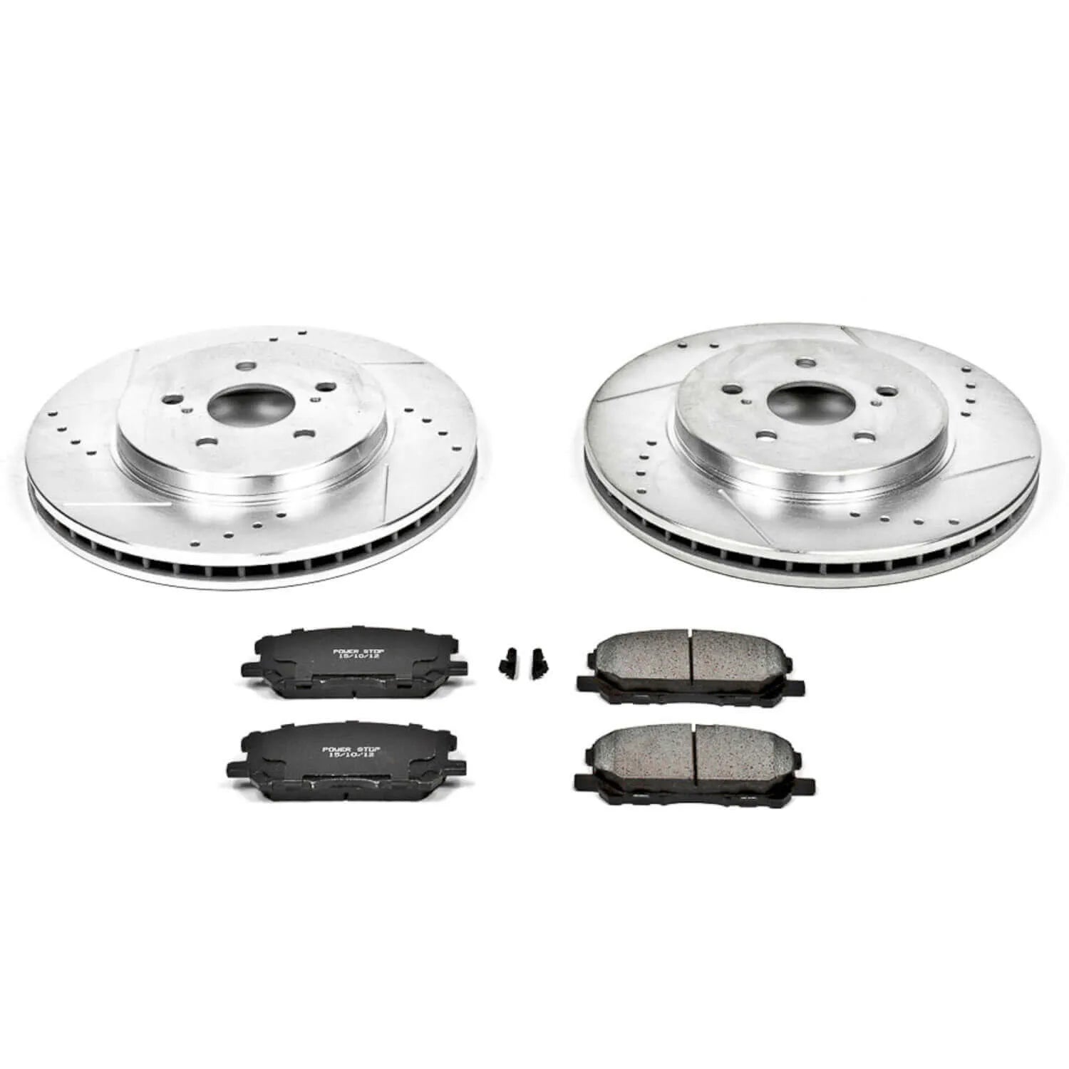 Power Stop K196 - Z23 Evolution Sport Performance 1-Click Brake Kit With Hardware (Front)