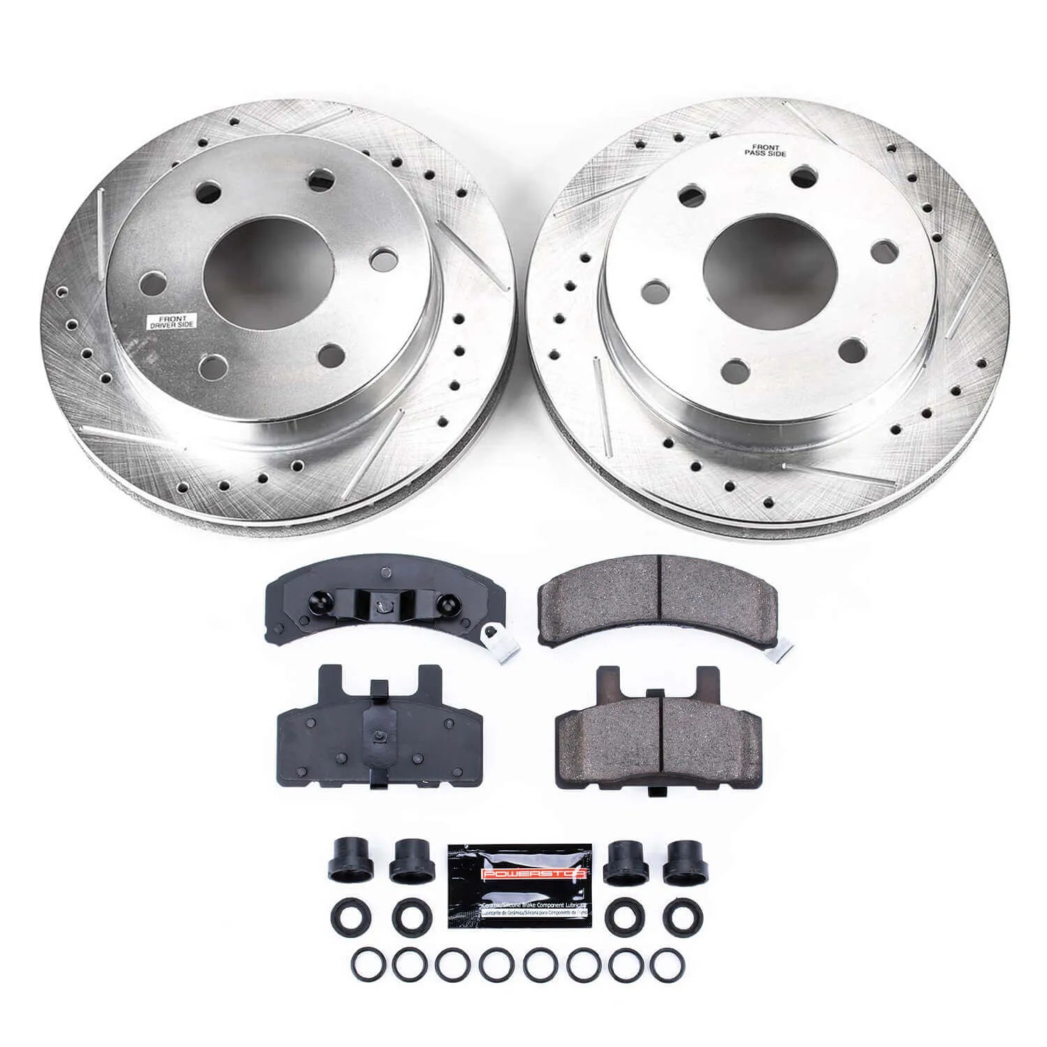 Power Stop K1970 - Z23 Evolution Sport Performance 1-Click Brake Kit With Hardware (Front)