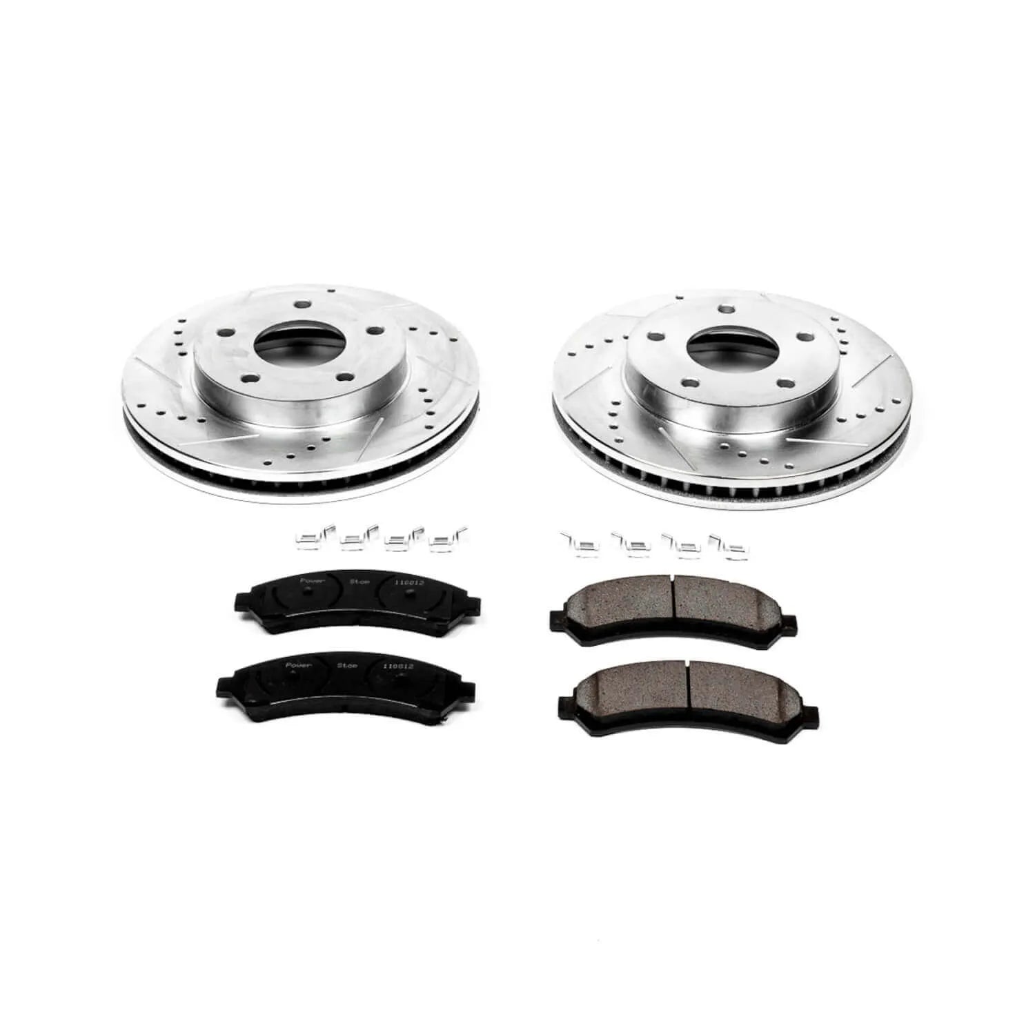 Power Stop K2004 - Z23 Evolution Sport Performance 1-Click Brake Kit With Hardware (Front)