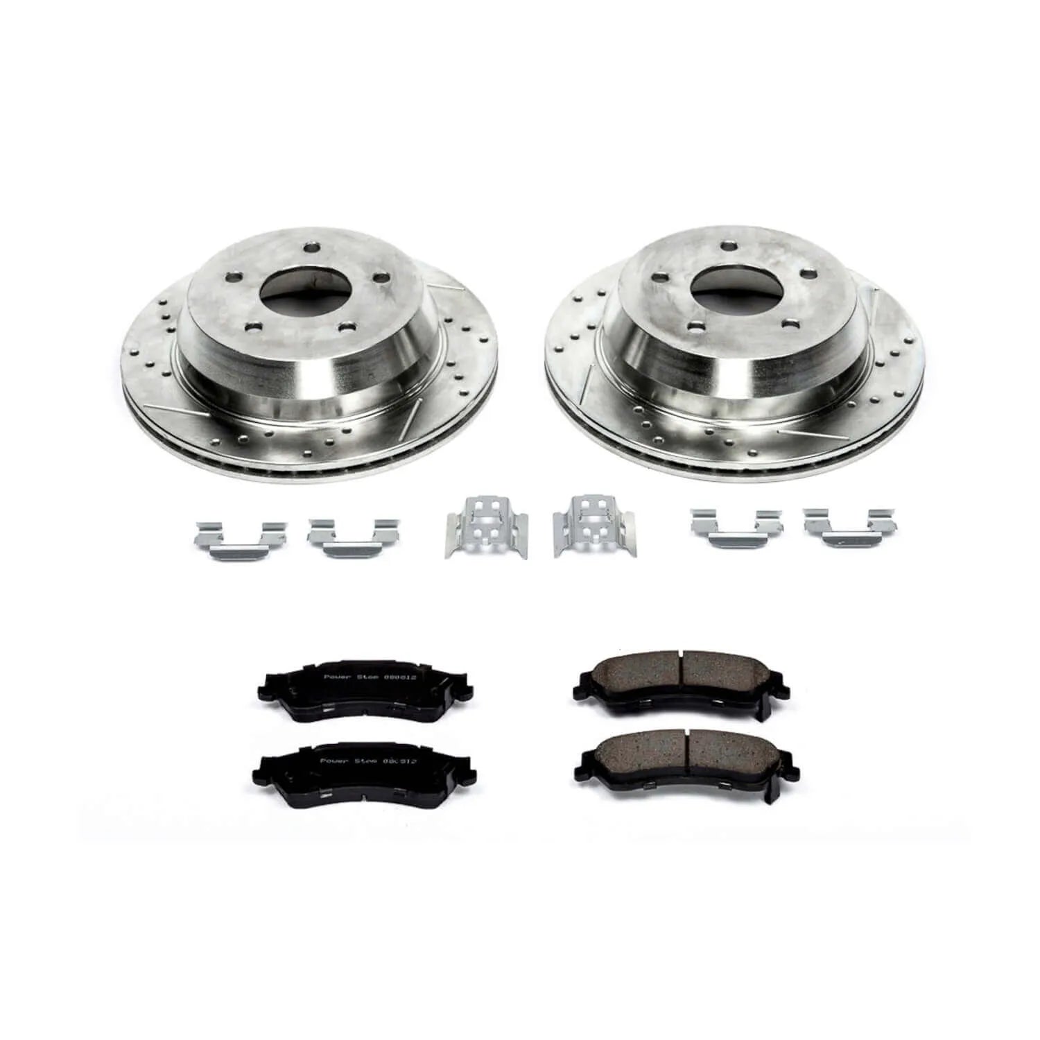 Power Stop K2008 - Z23 Evolution Sport Performance 1-Click Brake Kit With Hardware (Rear)