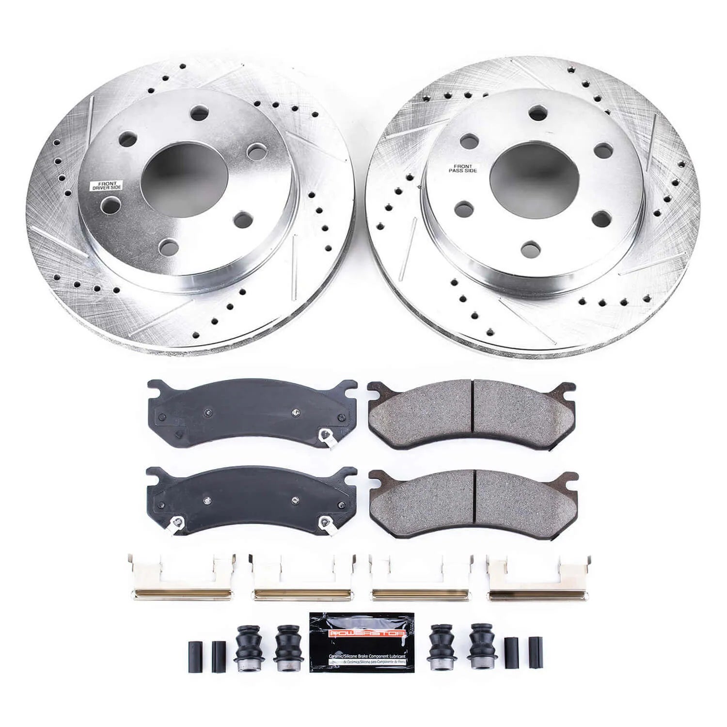 Power Stop K2009 - Z23 Evolution Sport Performance 1-Click Brake Kit With Hardware (Front)