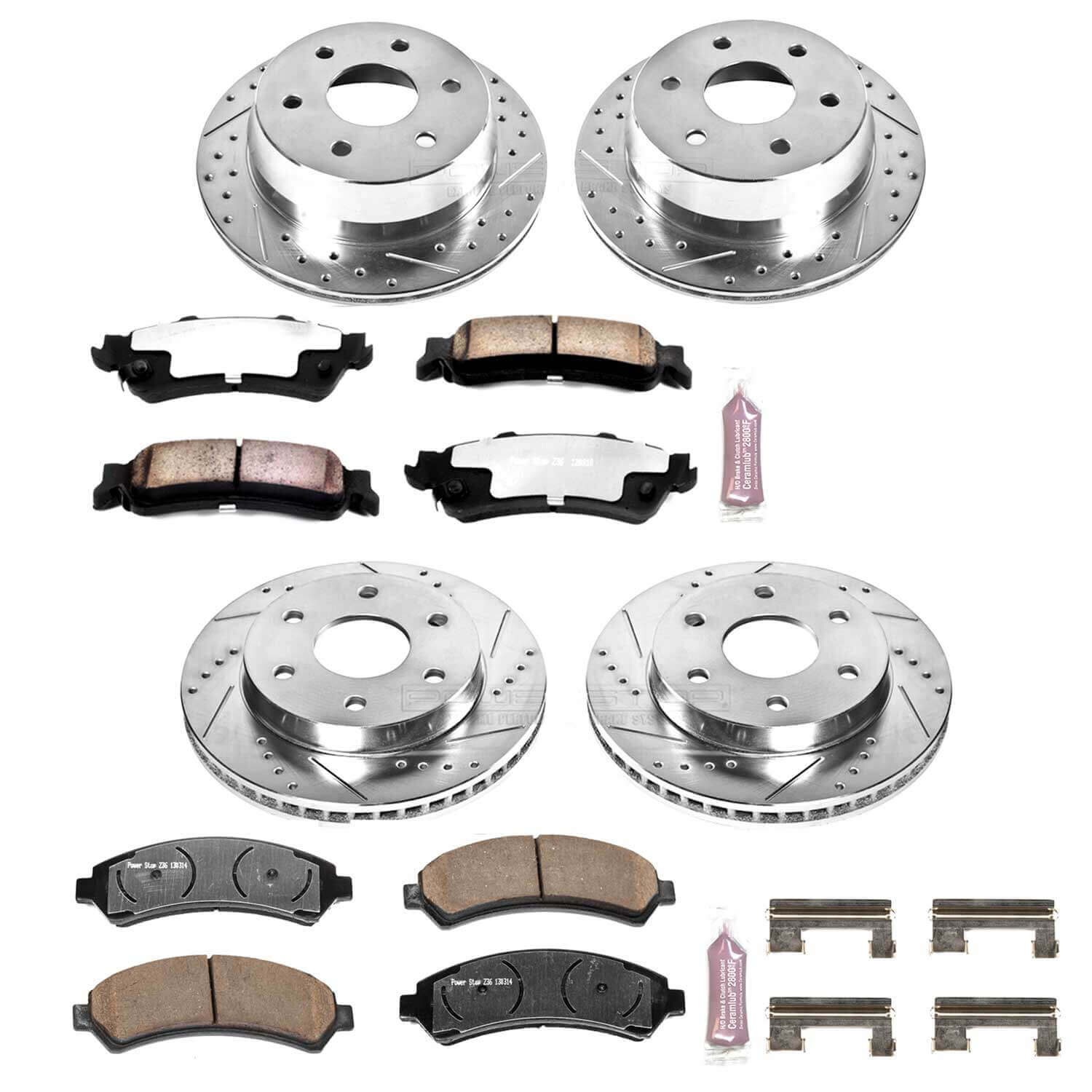 Power Stop K2010-36 Z36 Severe-Duty Truck And Tow 1-Click Brake Kit (Front And Rear) for 1999-2007 Chevrolet Astro product image