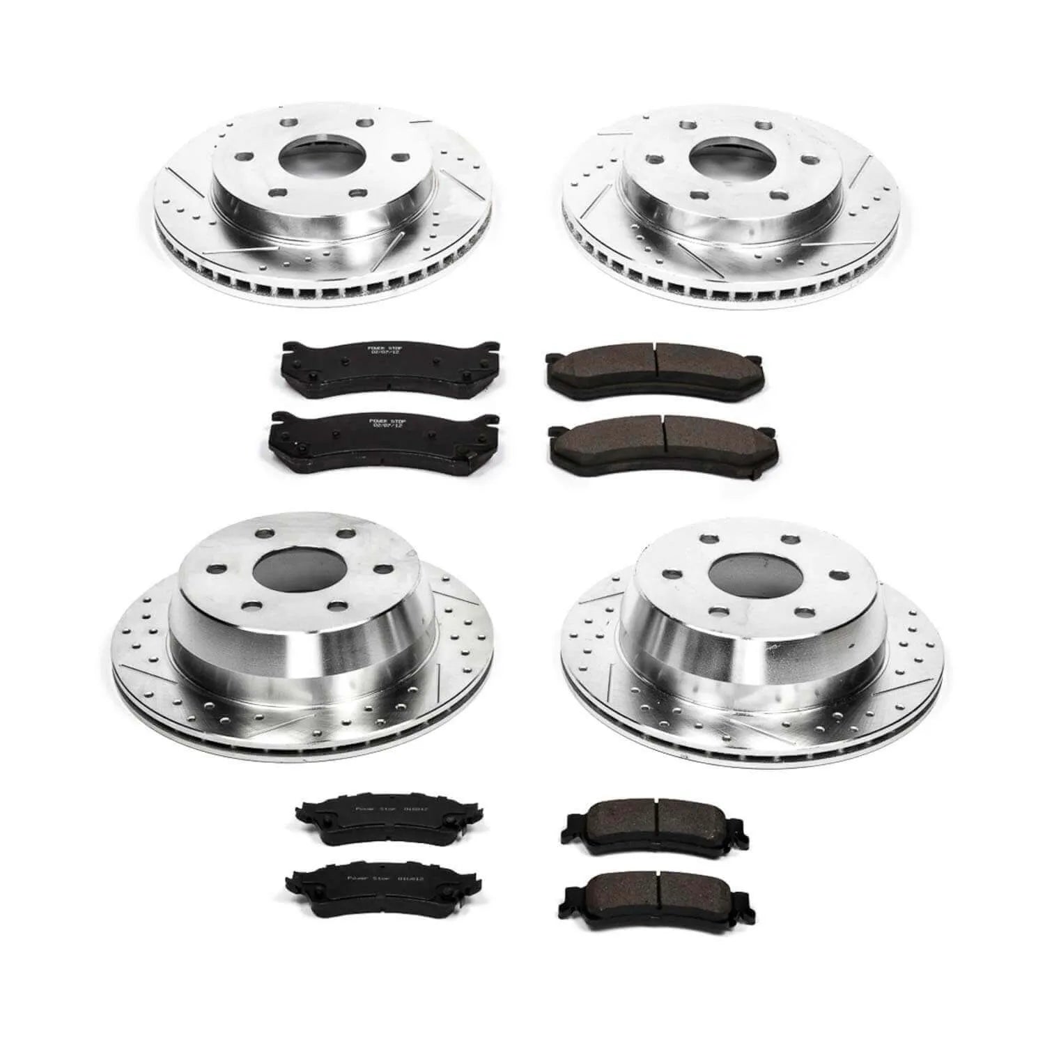 Power Stop K2010 - Z23 Evolution Sport Performance 1-Click Brake Kit With Hardware (Front And Rear)