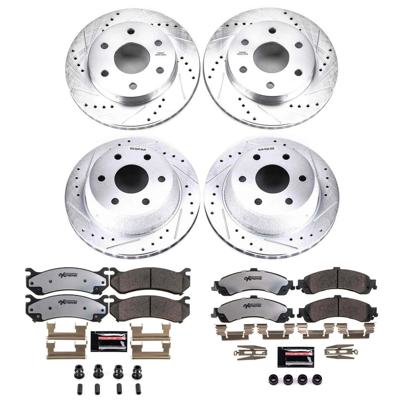 Power Stop K2015-36 Z36 Severe-Duty Truck And Tow 1-Click Brake Kit (Front And Rear) for 2000-2006 Cadillac Escalade product image