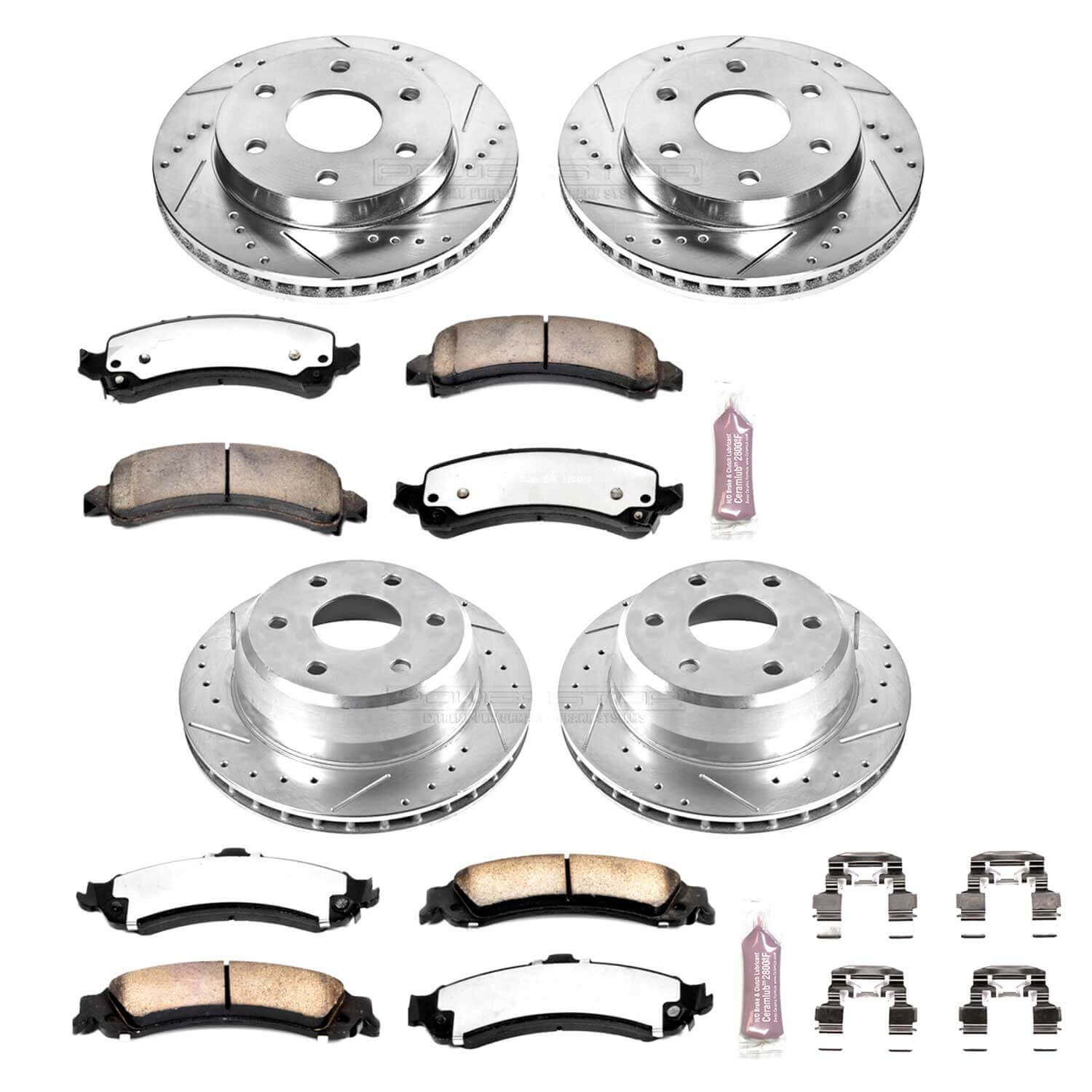 Power Stop K2016-36 Z36 Severe-Duty Truck And Tow 1-Click Brake Kit (Front And Rear) for 2002-2008 Cadillac Escalade product image