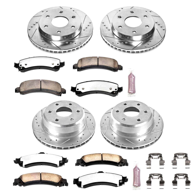 Power Stop K2016-36 Z36 Severe-Duty Truck And Tow 1-Click Brake Kit (Front And Rear) for 2002-2008 Cadillac Escalade product image