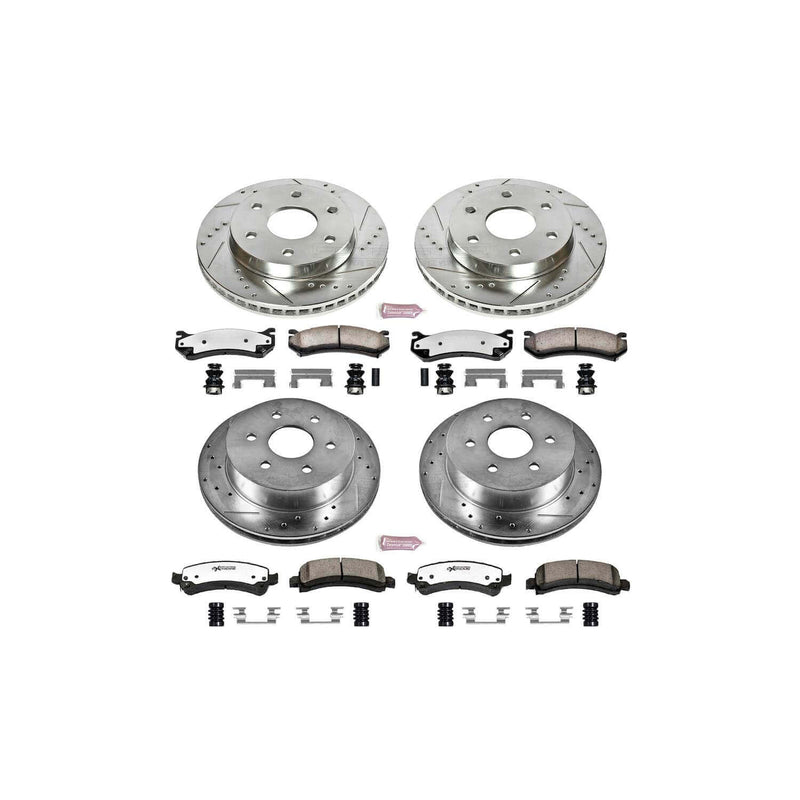Power Stop K2017-36 Z36 Severe-Duty Truck And Tow 1-Click Brake Kit (Front And Rear) for 2003-2005 Chevrolet Express 2500 product image