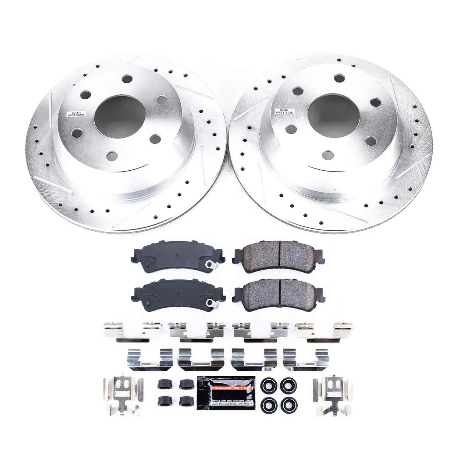 Power Stop K2018 - Z23 Evolution Sport Performance 1-Click Brake Kit With Hardware (Rear)