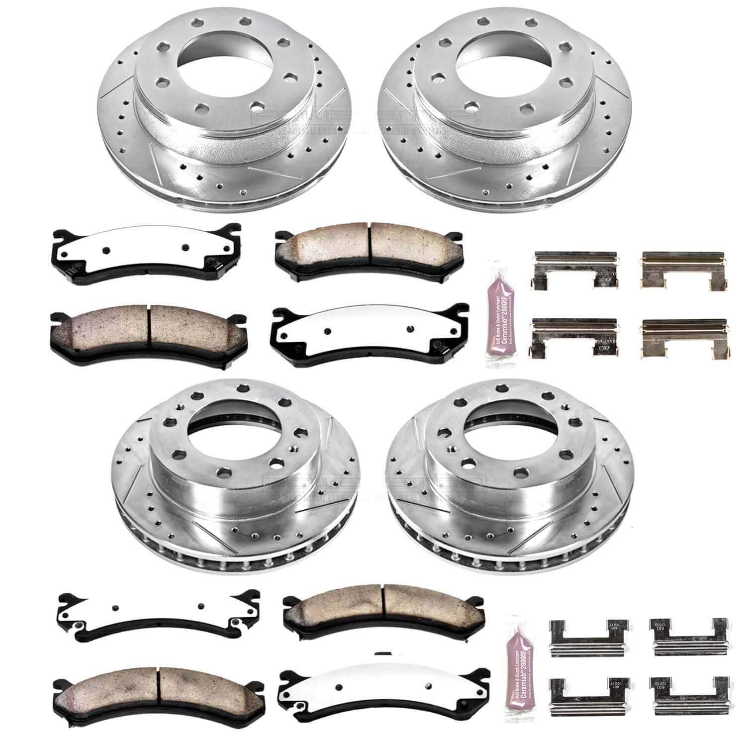 Power Stop K2023-36 Z36 Severe-Duty Truck And Tow 1-Click Brake Kit (Front And Rear) for 1999-2009 Chevrolet Silverado 1500 Hd product image
