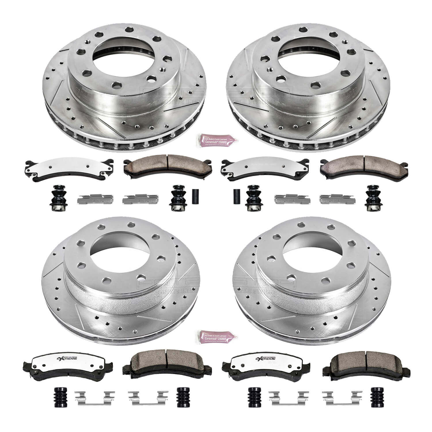 Power Stop K2025-36 Z36 Severe-Duty Truck And Tow 1-Click Brake Kit (Front And Rear) for 2003-2020 Chevrolet Express 2500 product image