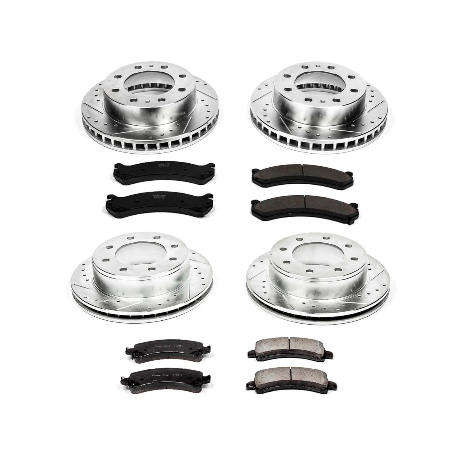Power Stop K2025 - Z23 Evolution Sport Performance 1-Click Brake Kit With Hardware (Front And Rear)