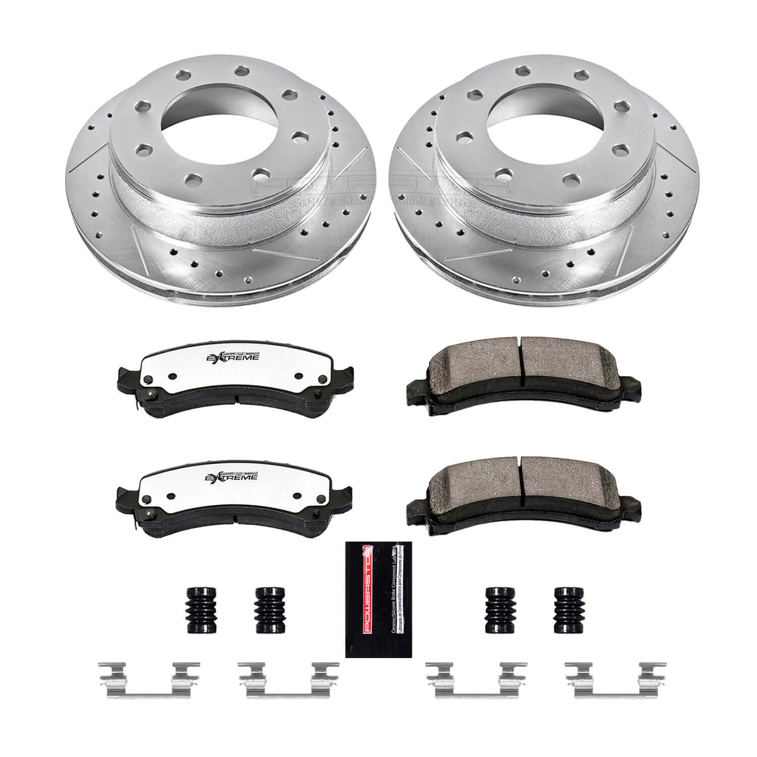 Power Stop K2039-36 Z36 Severe-Duty Truck And Tow 1-Click Brake Kit - 86 mm Tall (Rear) for 2003-2020 Chevrolet Express 2500 product image