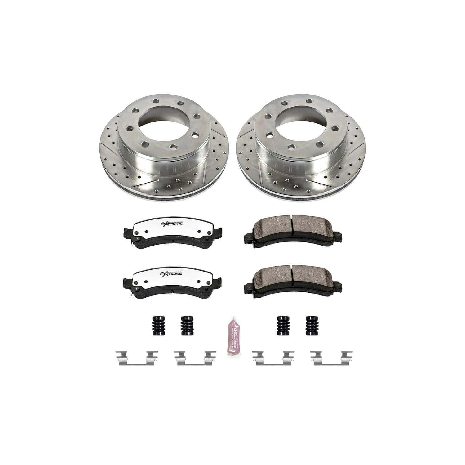 Power Stop K2043-36 Z36 Severe-Duty Truck And Tow 1-Click Brake Kit - 91 mm Tall (Rear) for 2003-2016 Chevrolet Express 2500 product image