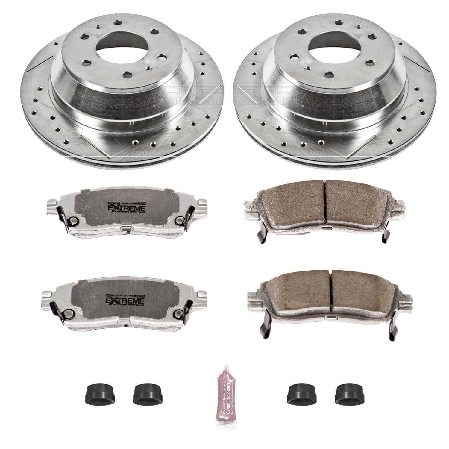 Power Stop K2050-26 - Z26 Extreme Street Warrior 1-Click Brake Kit (Rear) vehicle fitment brake part