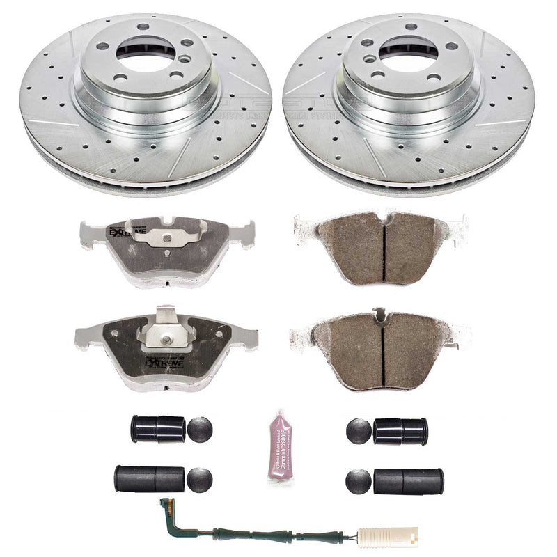 Power Stop K2054-26 Z26 Extreme Street Warrior 1-Click Brake Kit (Front) for 2002-2008 BMW 745I product image