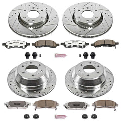 Power Stop K2060-26 - Z26 Extreme Street Warrior 1-Click Brake Kit (Front And Rear) vehicle fitment brake part