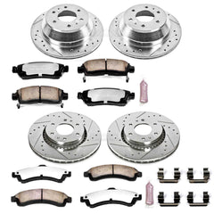Power Stop K2062-36 - Z36 Severe-Duty Truck And Tow 1-Click Brake Kit (Front And Rear) vehicle fitment brake part