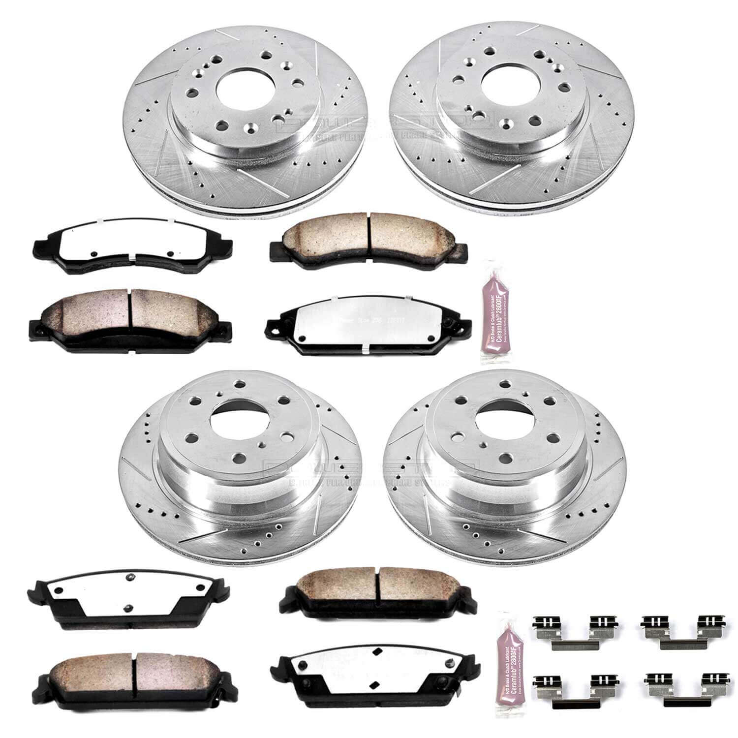 Power Stop K2068-36 Z36 Severe-Duty Truck And Tow 1-Click Brake Kit (Front And Rear) for 2007-2008 Cadillac Escalade product image