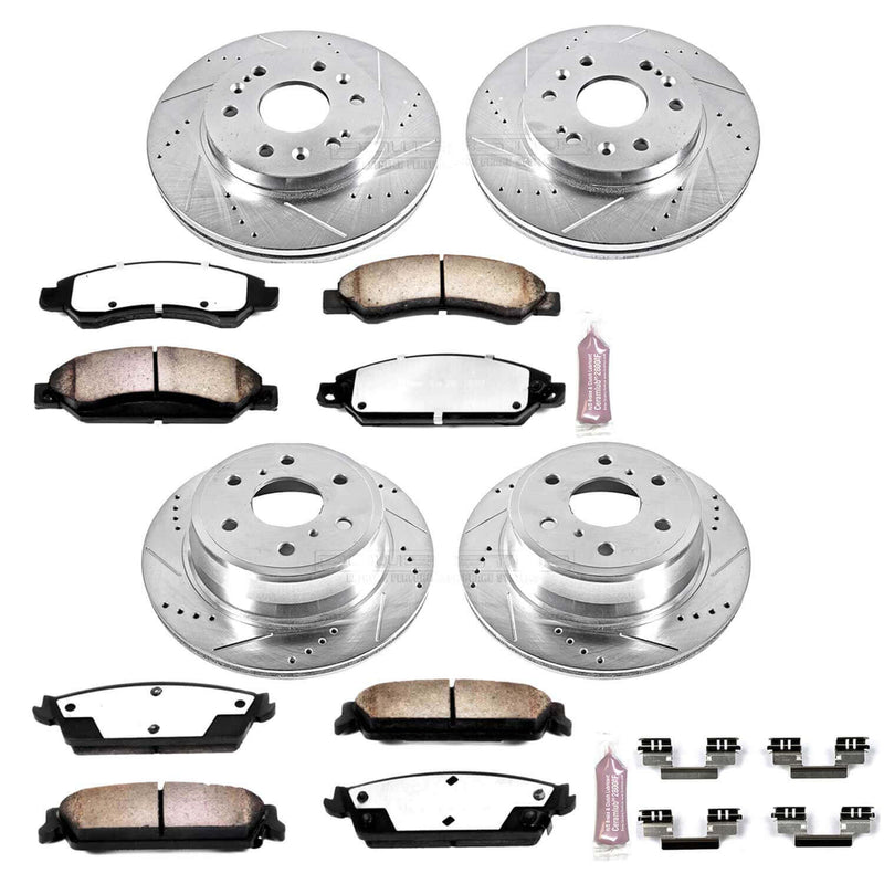 Power Stop K2068-36 Z36 Severe-Duty Truck And Tow 1-Click Brake Kit (Front And Rear) for 2007-2008 Cadillac Escalade product image