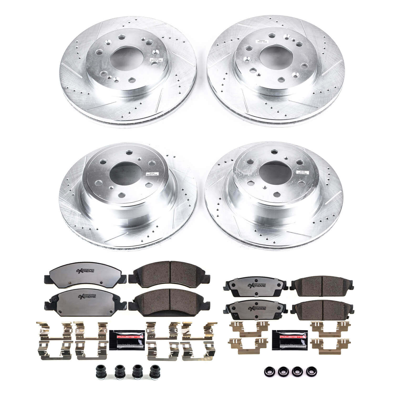 Power Stop K2070-36 Z36 Severe-Duty Truck And Tow 1-Click Brake Kit (Front And Rear) for 2007-2014 Cadillac Escalade product image