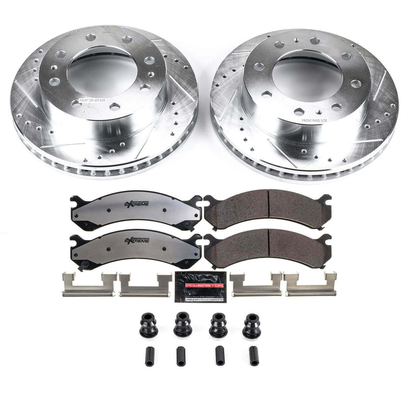 Power Stop K2071-36 Z36 Severe-Duty Truck And Tow 1-Click Brake Kit (Front) for 2001-2020 Chevrolet Avalanche 2500 product image