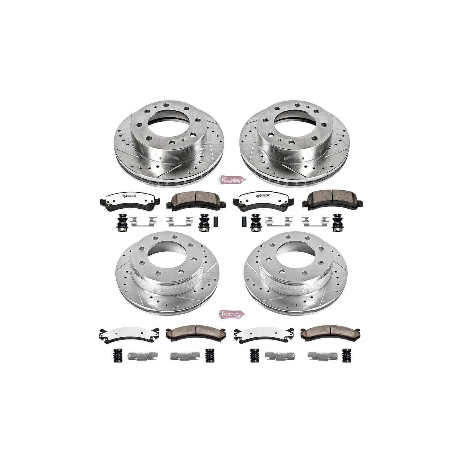 Power Stop K2072-36 Z36 Severe-Duty Truck And Tow 1-Click Brake Kit - 86 mm Tall (Front And Rear) for 2003-2020 Chevrolet Express 3500 product image